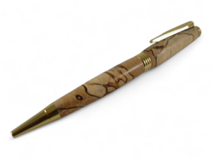Stylo bille en hêtre échauffé