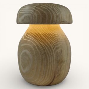 Champignon lumineux en robinier