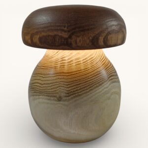 Champignon lumineux en robinier